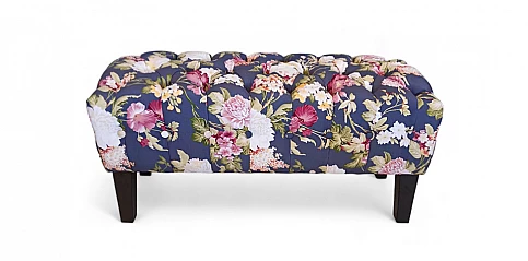 Ταμπουρέ-σκαμπό φλοράλ (0181L)