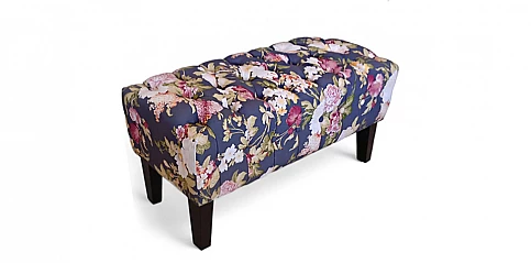 Ταμπουρέ-σκαμπό φλοράλ (0181L)