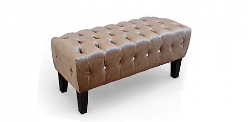 Ταμπουρέ-σκαμπό σε γυαλιστερό βελούδο (MJ01L)