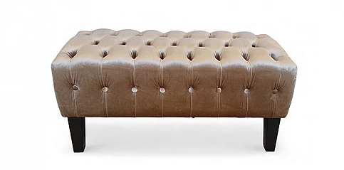 Ταμπουρέ-σκαμπό σε γυαλιστερό βελούδο (MJ01L)