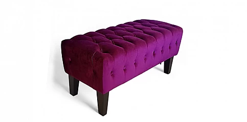 Ταμπουρέ-σκαμπό σε γυαλιστερό βελούδο (MJ23L)