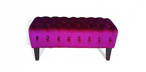 Ταμπουρέ-σκαμπό σε γυαλιστερό βελούδο (MJ23L)