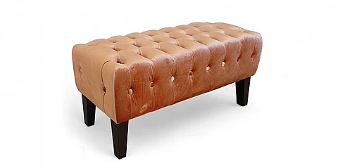 Ταμπουρέ-σκαμπό σε γυαλιστερό βελούδο (MJ77L)