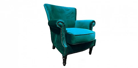 Πολυθρόνα σαλονιού σε ματ βελούδο (1663)