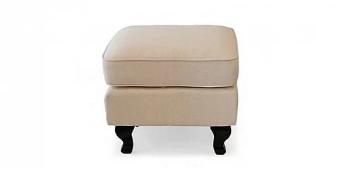 Σκαμπό υποπόδιο χαμηλό σε λινό ύφασμα (20PBI)