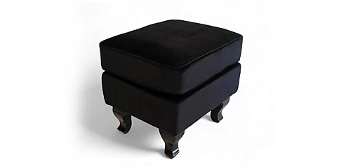 Σκαμπό υποπόδιο χαμηλό σε γυαλιστερό βελούδο (MJ38I)