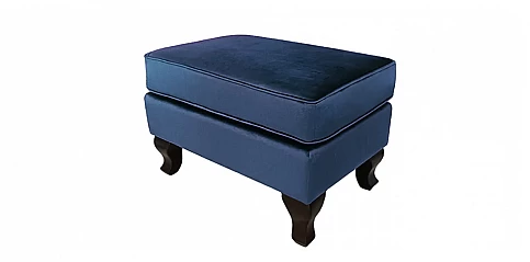 Σκαμπό υποπόδιο χαμηλό σε γυαλιστερό βελούδο (J736)