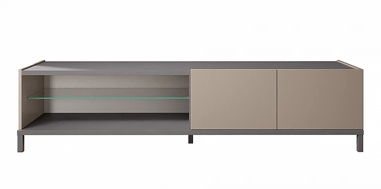 Μοντέρνο Έπιπλο Τηλεόρασης KALI σε Μπεζ με Γκρι & Ματ Φινίρισμα (KALI2) ΕΠΙΠΛΟ ΤΗΛΕΟΡΑΣΗΣ