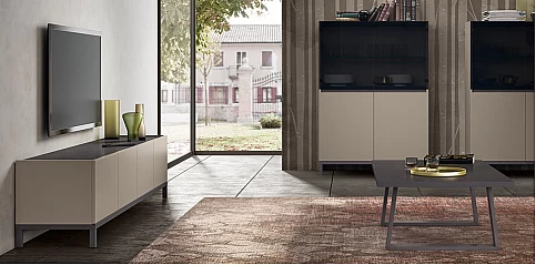 Χαμηλό Έπιπλο Τηλεόρασης KALI Taupe Ματ Φινίρισμα (KALI) 