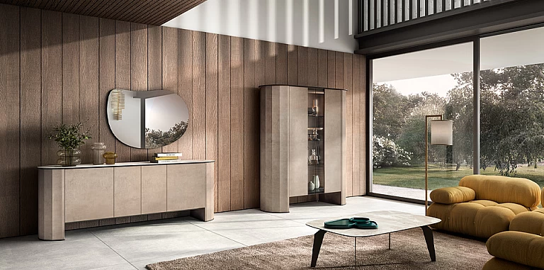 Μοντέρνα Βιτρίνα DUNE Μπεζ της Άμμου (DUNE) ΒΙΤΡΙΝΑ