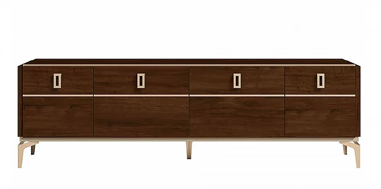 Μοντέρνο έπιπλο τηλεόρασης με Ορειχάλκινες Λαβές EVA (NEVA1) ΕΠΙΠΛΟ ΤΗΛΕΟΡΑΣΗΣ