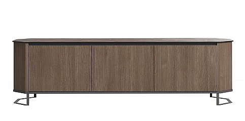 Χαμηλό Έπιπλο Τηλεόρασης HEXAGON σε μελί απόχρωση (HEXA)