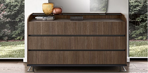 Συρταριέρα μοντέρνα HEXAGON σε Μελί Απόχρωση (HEXA)