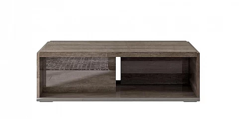 Μοντέρνο τραπεζάκι σαλονιού σε Απόχρωση Vintage δρυός MEDEA (MEDE) - Γυαλιστερή Όψη