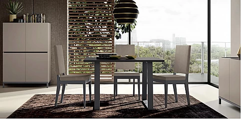 Μοντέρνο Τραπέζι Τραπεζαρίας σε Γκρι Απόχρωση KALI (KALI120)