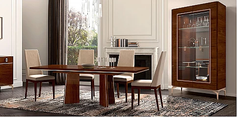 Μοντέρνα Βιτρίνα με Ορειχάλκινες Λαβές EVA (NEVA)