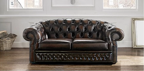 Διθέσιος δερμάτινος καναπές (28K2)