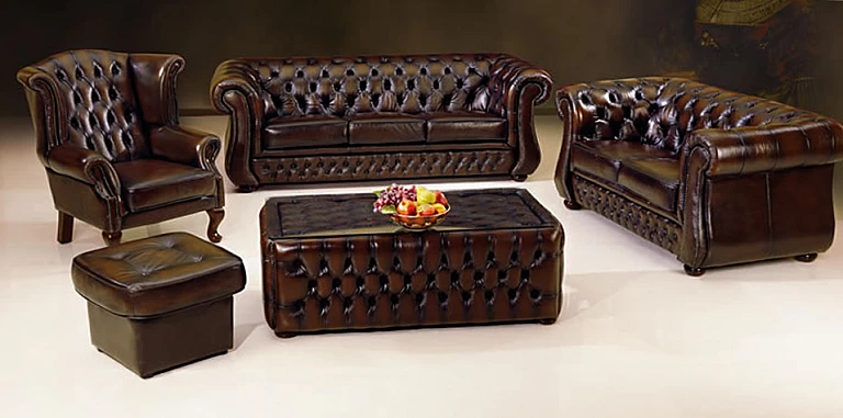 Σαλόνι Chesterfield (20K3,20K2)-ΣΑΛΟΝΙΑ ΓΡΑΦΕΙΟΥ ΔΕΡΜΑΤΙΝΑ