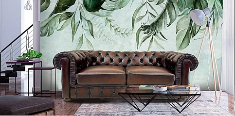 Διθέσιος δερμάτινος καναπές (58K2)