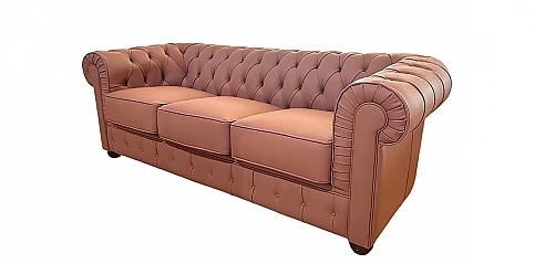 Καναπές δερμάτινος 3θέσιος "ΜΑΤ" (SF002)