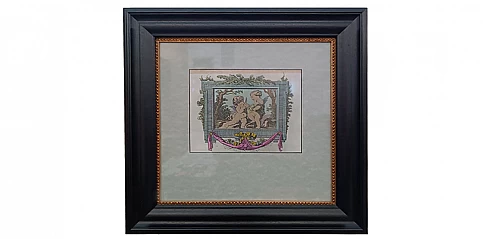 Πινακάκι διακοσμητικό με μαύρη κορνίζα (0354)