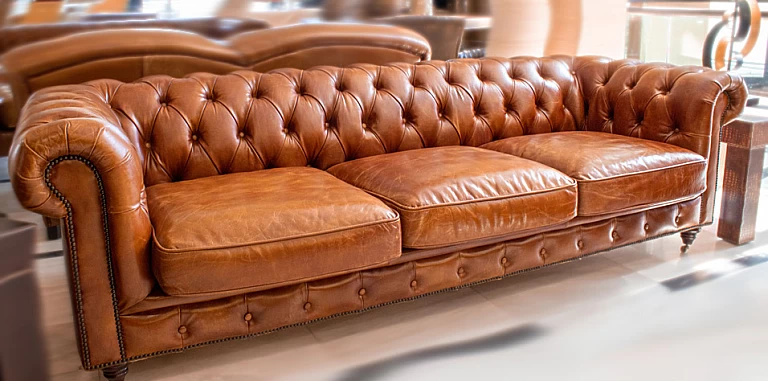 Σετ Chesterfield καναπέδες 3.5θέσιος και 2.5θέσιος (0092,0093) ΣΑΛΟΝΙΑ ΓΡΑΦΕΙΟΥ ΔΕΡΜΑΤΙΝΑ