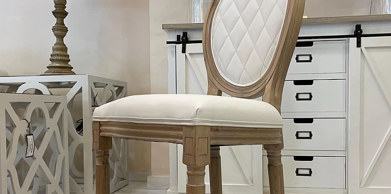 Καρέκλα τραπεζαρίας σε γκρι φινίρισμα (WHIT) ΚΑΡΕΚΛΕΣ ΤΡΑΠΕΖΑΡΙΑΣ