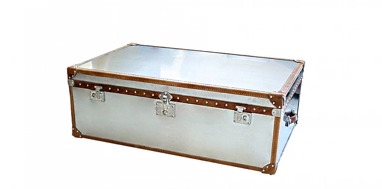 Τραπεζάκι σαλονιού-μπαούλο inox (S129) ΤΡΑΠΕΖΑΚΙΑ ΣΑΛΟΝΙΟΥ