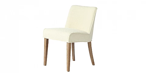 Καρέκλα τραπεζαρίας σε μπουκλέ ύφασμα (3631)