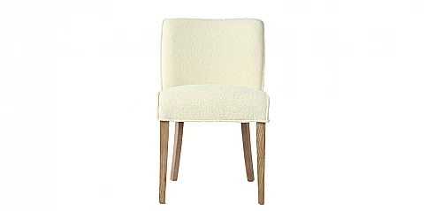 Καρέκλα τραπεζαρίας σε μπουκλέ ύφασμα (3631)