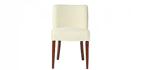 Καρέκλα τραπεζαρίας σε μπουκλέ ύφασμα (3632)