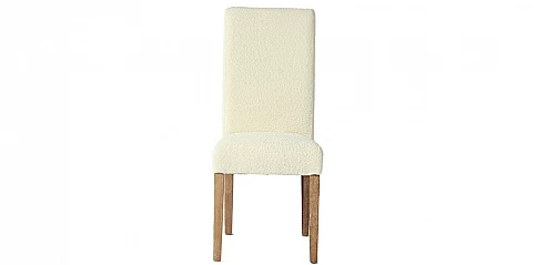 Μοντέρνα καρέκλα τραπεζαρίας σε μπουκλέ ύφασμα (6042)