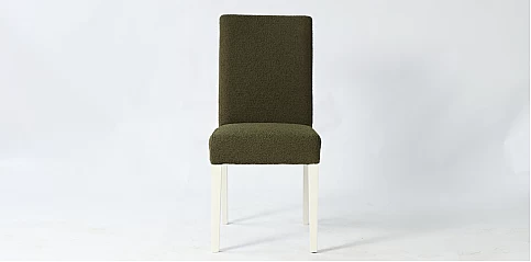 Μοντέρνα καρέκλα τραπεζαρίας σε μπουκλέ ύφασμα (2931)