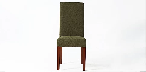 Μοντέρνα καρέκλα τραπεζαρίας σε μπουκλέ ύφασμα (6041)