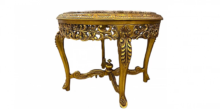 Έπιπλο εισόδου χρυσό σκαλιστό (0003)-ΚΟΝΣΟΛΑ Louis XV Louis XV