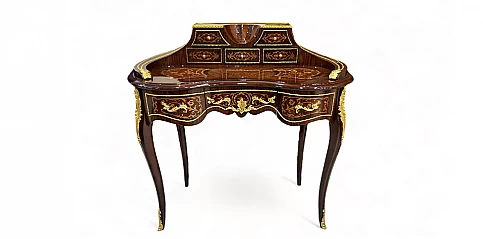 Σεκρετέρ Στυλ Louis Quinze με μαρκετερί (1005) 