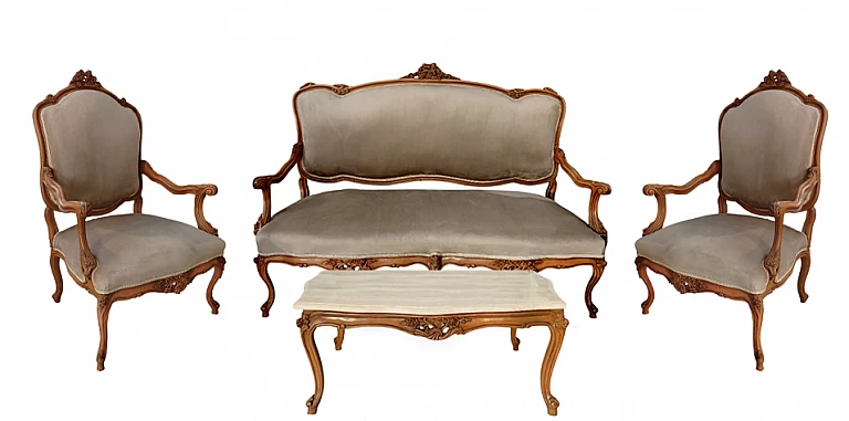 Κλασικό σαλονάκι Λουί Κένζ στυλ (0001) ΣΑΛΟΝΑΚΙ Louis XV