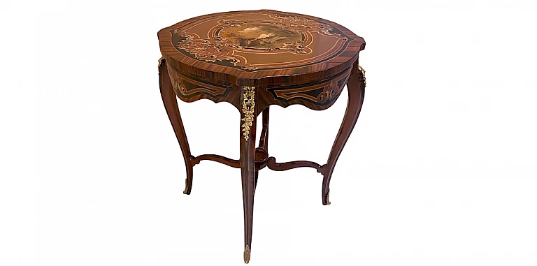 Κλασικό τραπεζάκι λάμπας Λουί Κένζ (1527)-ΤΡΑΠΕΖΑΚΙΑ ΛΑΜΠΑΣ Louis XV
