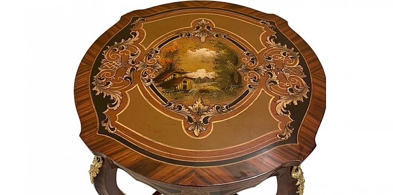 Κλασικό τραπεζάκι λάμπας Λουί Κένζ (1527)-ΤΡΑΠΕΖΑΚΙΑ ΛΑΜΠΑΣ Louis XV