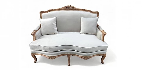 Καναπές Στυλ Louis Quinze με Βελούδινη Επένδυση (MI05)
