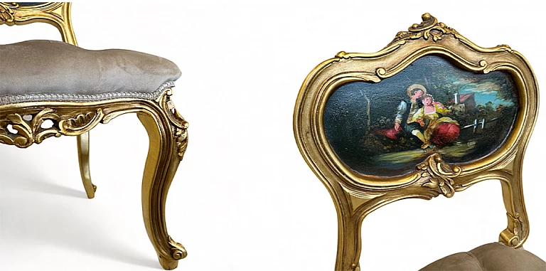 Καρέκλα διακοσμητική μινιατούρα (0001) ΚΑΡΕΚΛΕΣ ΜΙΝΙΑΤΟΥΡΕΣ Louis XV