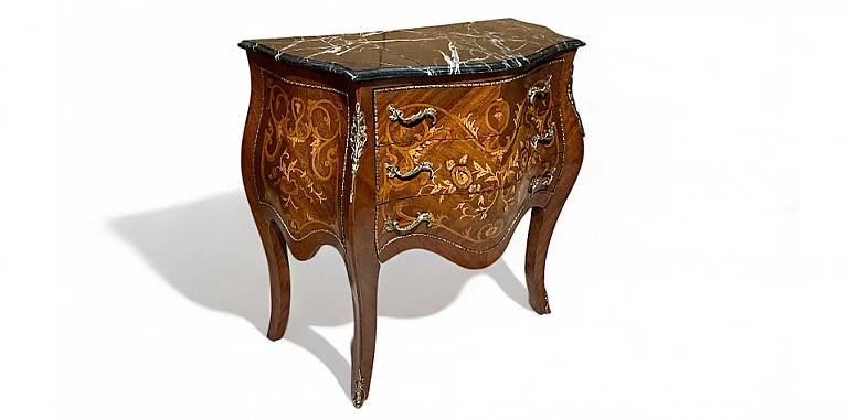 Κλασικό έπιπλο κομότα με μάρμαρο (1504M) ΚΟΜΟΤΕΣ ΚΛΑΣΙΚΕΣ LOUIS XV