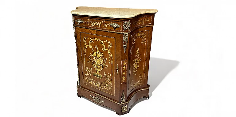 Κλασικό έπιπλο μπαγιού με μάρμαρο (3003) ΜΠΑΓΙΟΥ LOUIS XV 