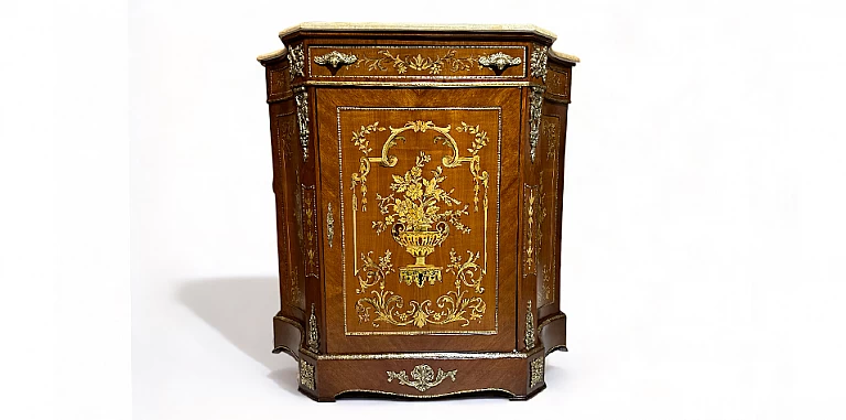 Κλασικό έπιπλο μπαγιού με μάρμαρο (3003) ΜΠΑΓΙΟΥ LOUIS XV 