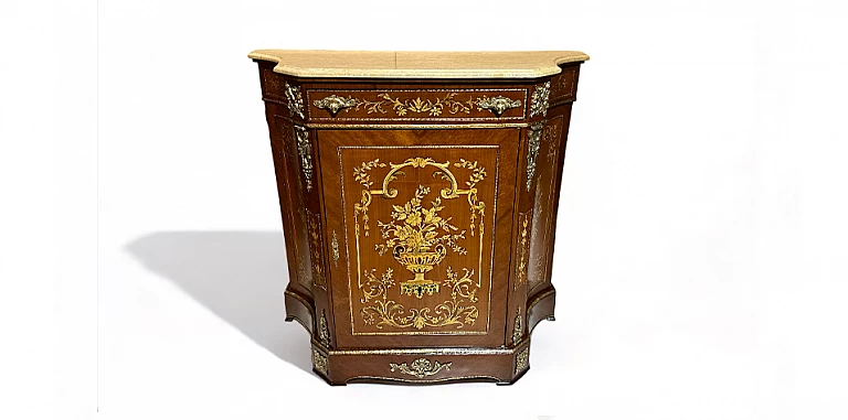 Κλασικό έπιπλο μπαγιού με μάρμαρο (3003) ΜΠΑΓΙΟΥ LOUIS XV 