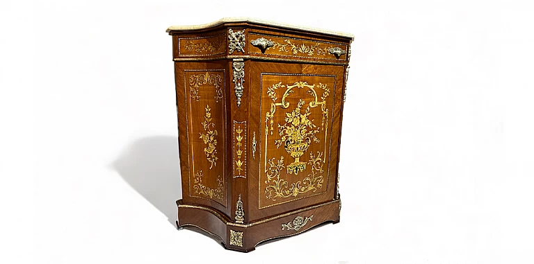 Κλασικό έπιπλο μπαγιού με μάρμαρο (3003) ΜΠΑΓΙΟΥ LOUIS XV 