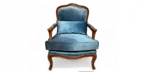 Λουϊ Κένζ πολυθρόνα καρυδί (KG08)