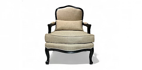 Λουϊ Κένζ πολυθρόνα μαύρη λάκα (ΜH08)