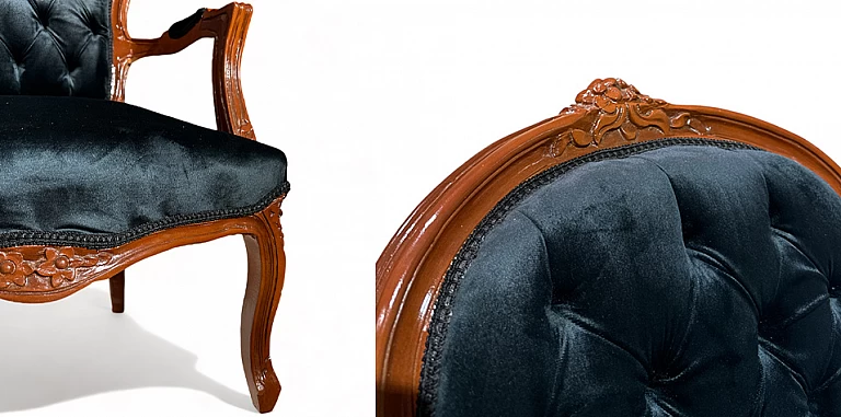 Πολυθρόνα κλασική σε Γαλλικό στυλ (M023) ΠΟΛΥΘΡΟΝΕΣ ΚΛΑΣΙΚΕΣ LOUIS XV