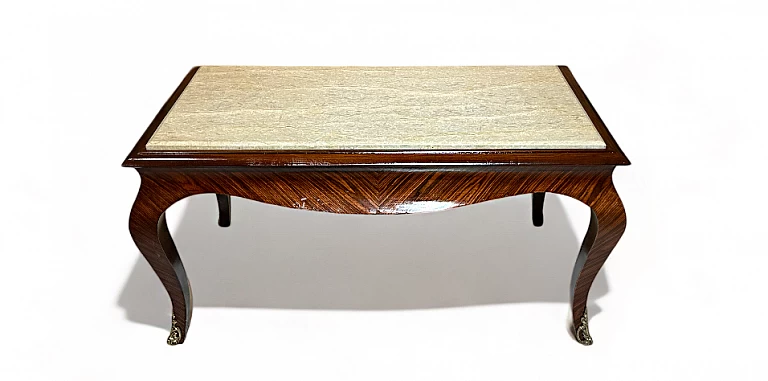 Κλασικό τραπεζάκι σαλονιού με μάρμαρο (3003) ΤΡΑΠΕΖΑΚΙΑ ΣΑΛΟΝΙΟΥ Louis XV